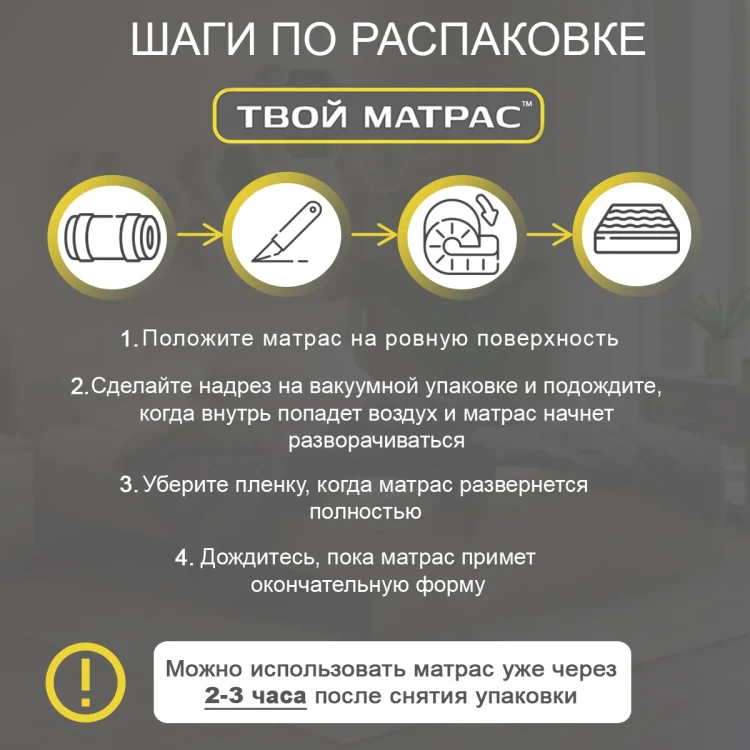 Твой Матрас Anatomic Base 80 х 190 см